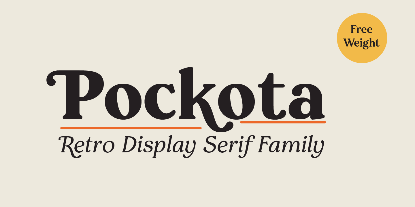 Example font Pockota #1